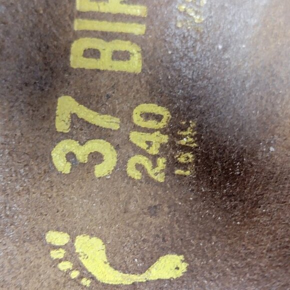 Birkenstock Black Patent Leather Sandals Size 37 (US 6-6.5) Mayari Gizeh Style - Picture 9 of 9